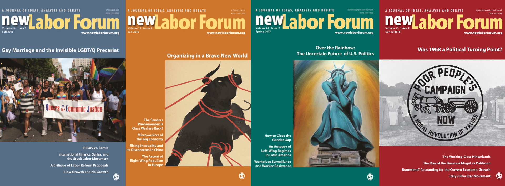 New Labor Forum journal covers